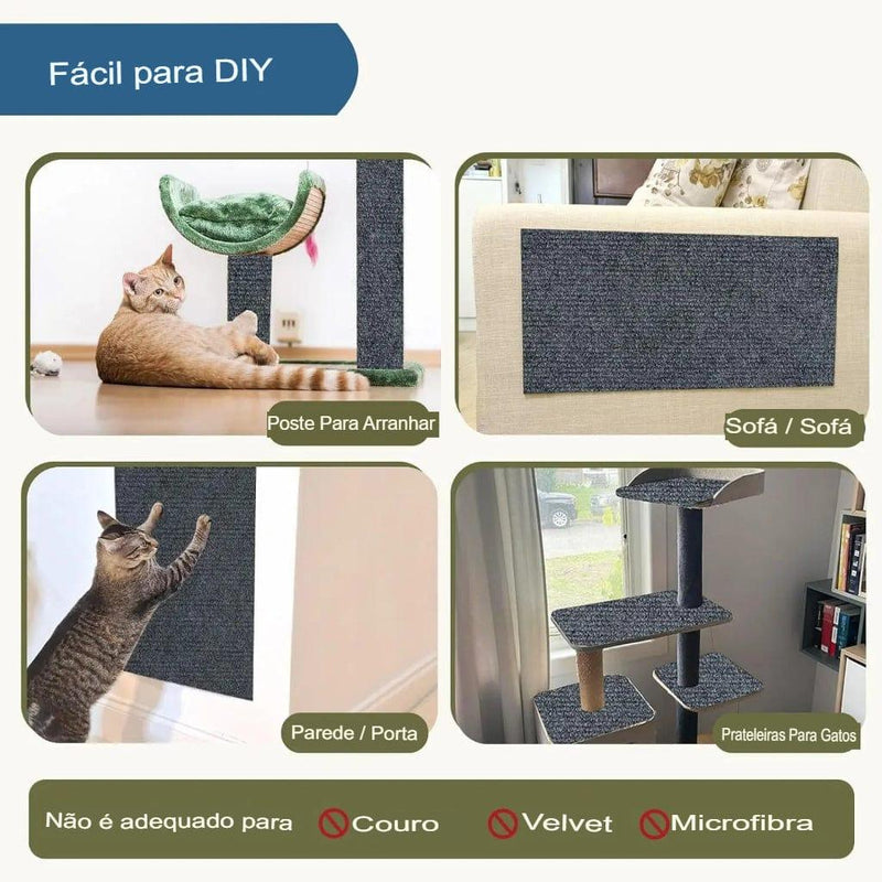 Tapete autoadesivo aparável para gatos