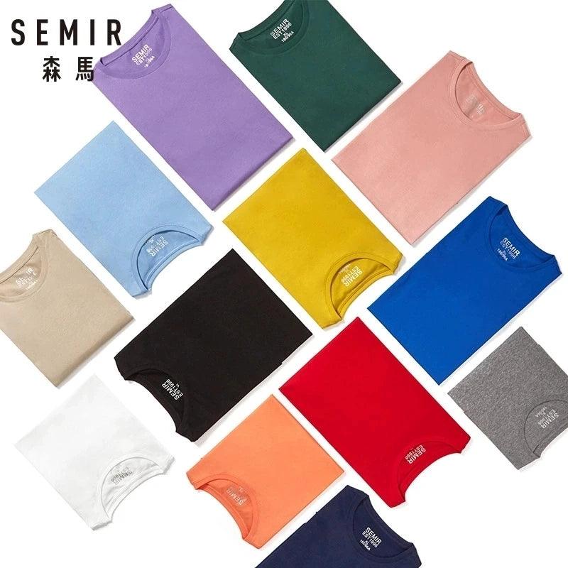 T-Shirt Semir Masculina - Algodão Casual