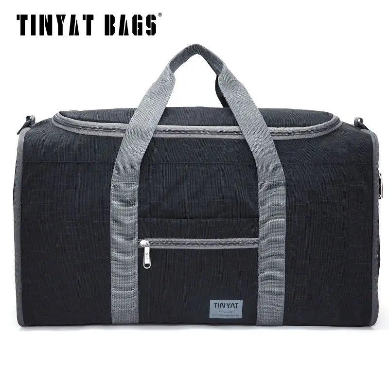 TINYAT Masculino Homens Bolsa de Viagem Dobrável