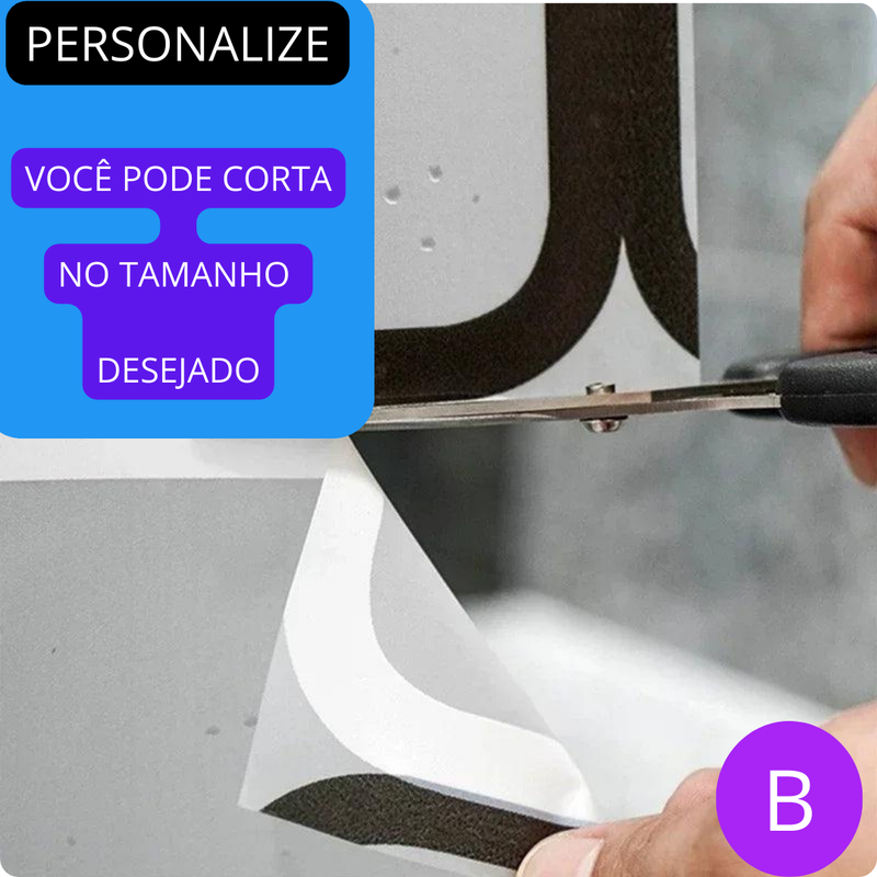 Cortinas de chuveiro de banheiro com ganchos à prova d'água