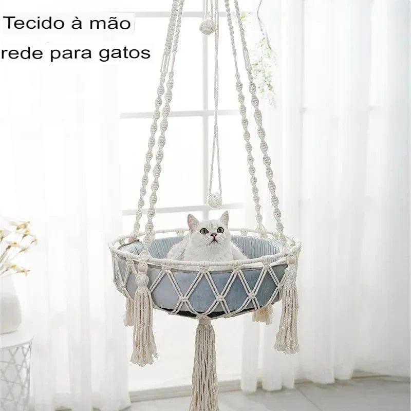 Novo produto tecido à mão ninho de gato