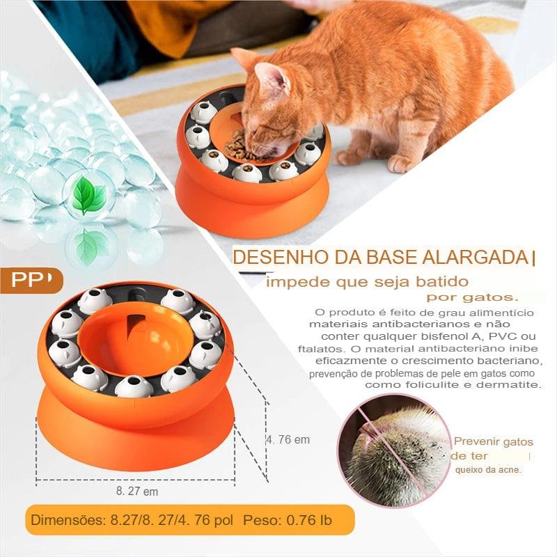 Tigela de gato quebra-cabeça brinquedo