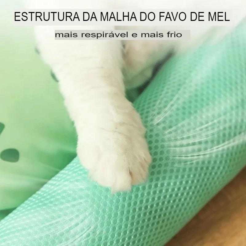 Cama de gato de estimação de verão refrescante almofada