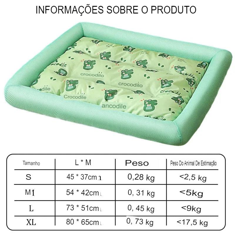 Cama de gato de estimação de verão refrescante almofada