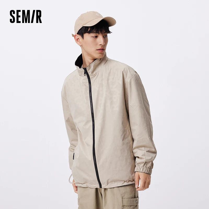 Casaco Semir Masculino Reversível - Moda Outono