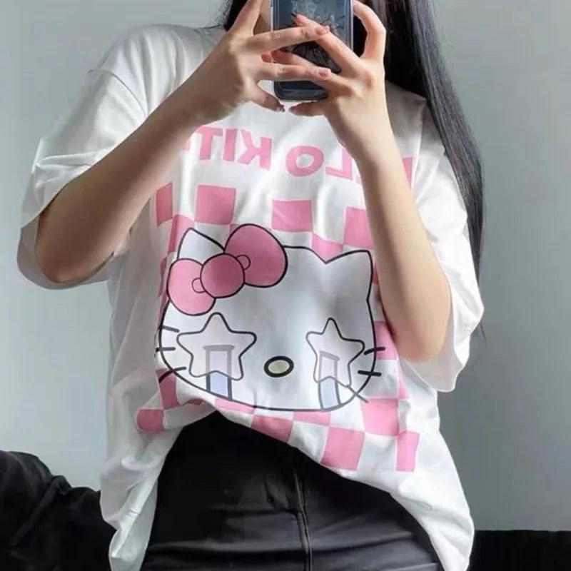 Camiseta Feminina Sanrio Hello Kitty