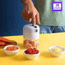CutMix – Mini Processador de Alimentos Elétrico 250ml com 3 Lâminas Inox e USB Recarregável