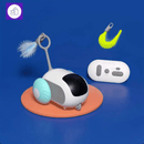 Carro de brinquedo inteligente para gatos com controle remoto – estimula o instinto de caça e atividade física