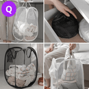 Cesto dobrável para separação de roupas sujas