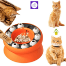 Tigela de quebra-cabeça para gatos – estimula a mente e reduz o tédio durante as refeições