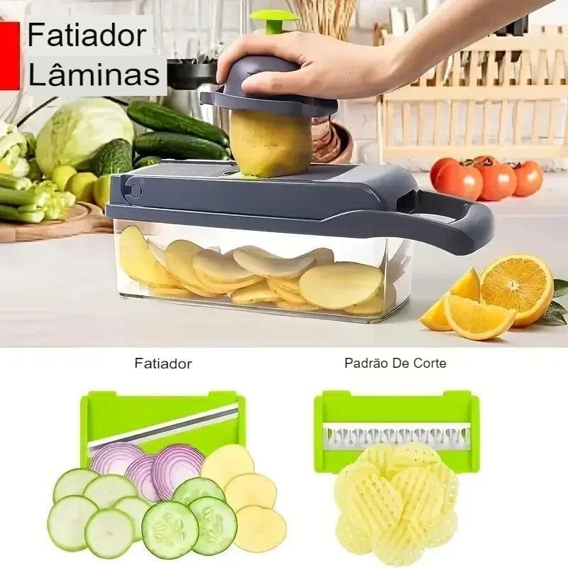 Cortador e Fatiador Multifuncional 14/16 em 1 para Cozinha